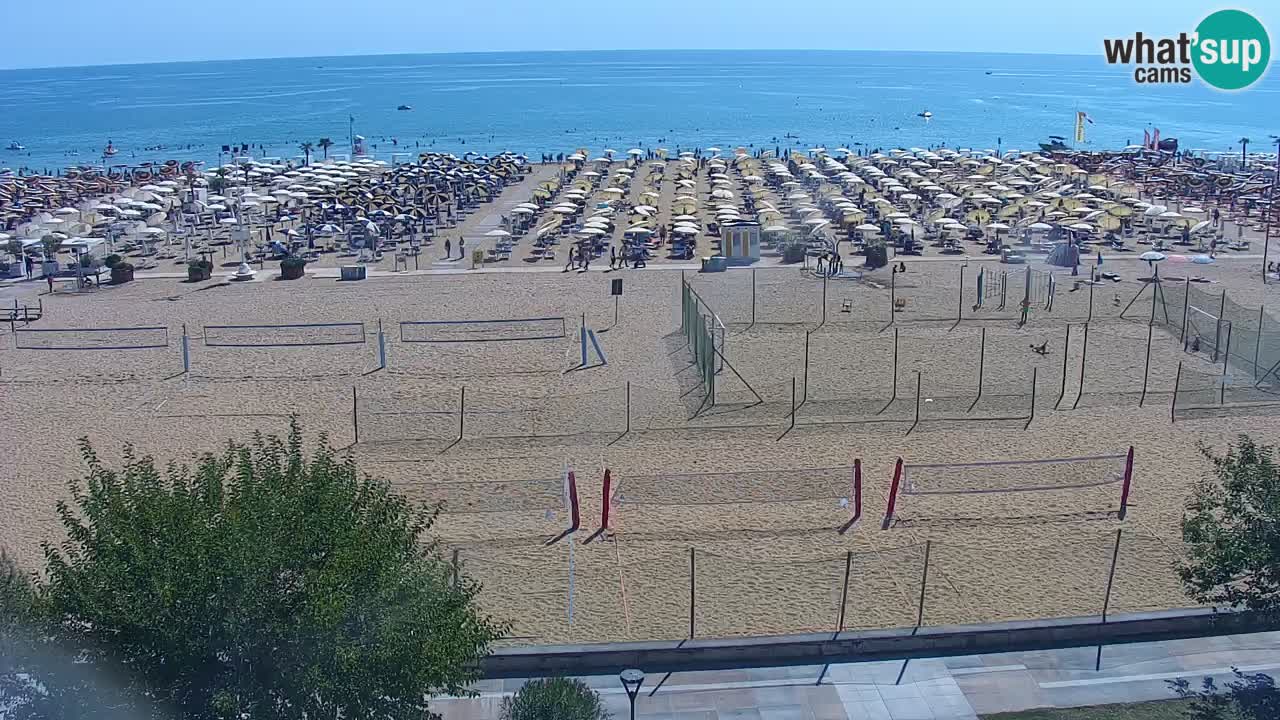 Webcam en vivo playa Bibione – vista desde Ashanti ApartHotel