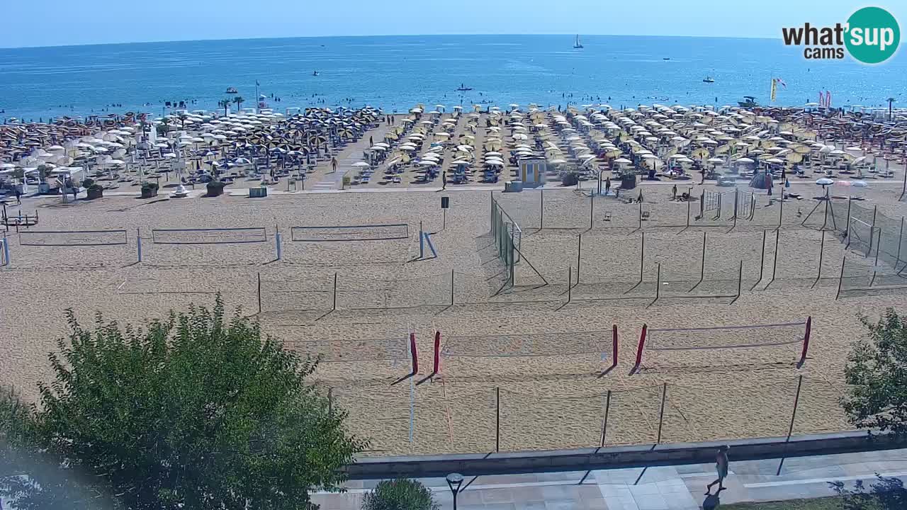 Webcam en direct plage de Bibione – vue depuis Ashanti ApartHotel