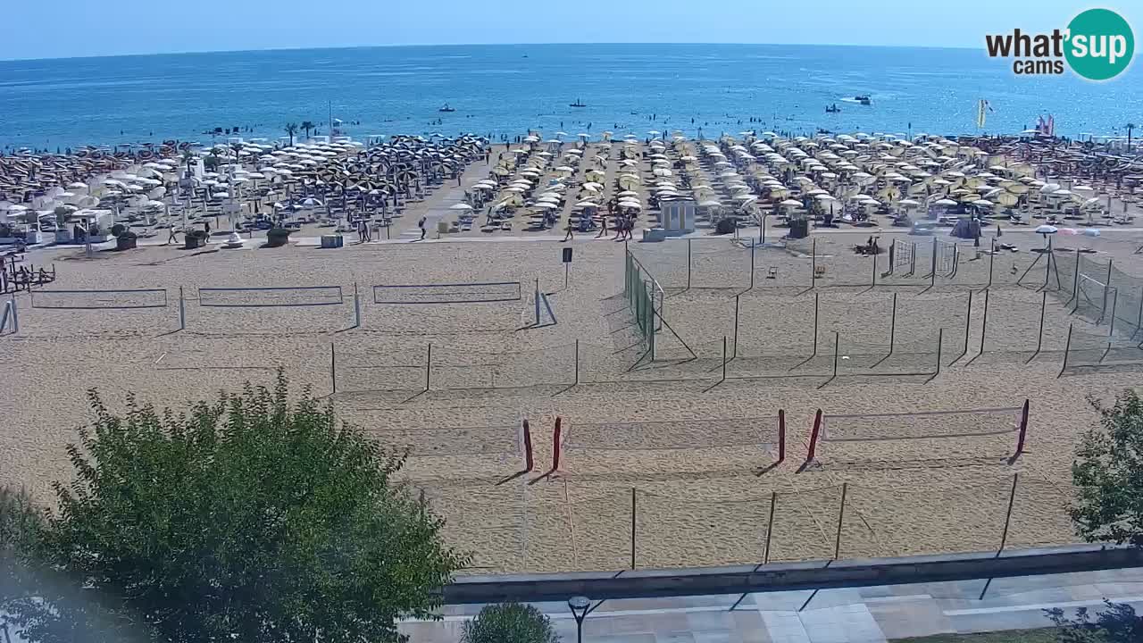 Webcam en direct plage de Bibione – vue depuis Ashanti ApartHotel