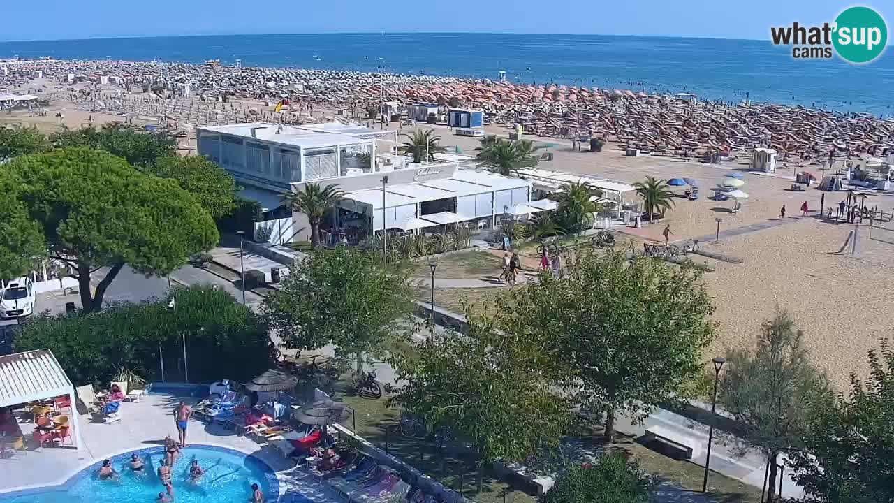 Web kamera Bibione plaža – pogled sa Ashanti ApartHotela