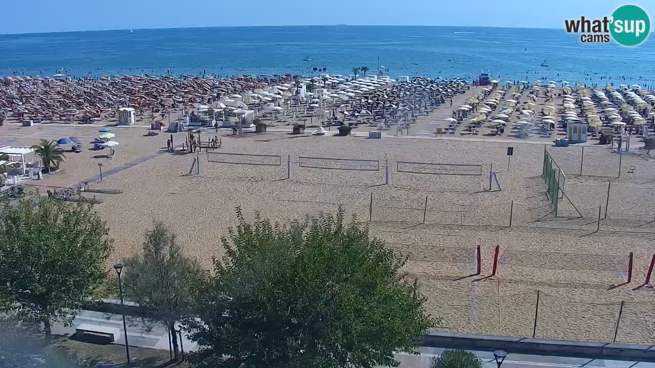 Web kamera Bibione plaža – pogled sa Ashanti ApartHotela