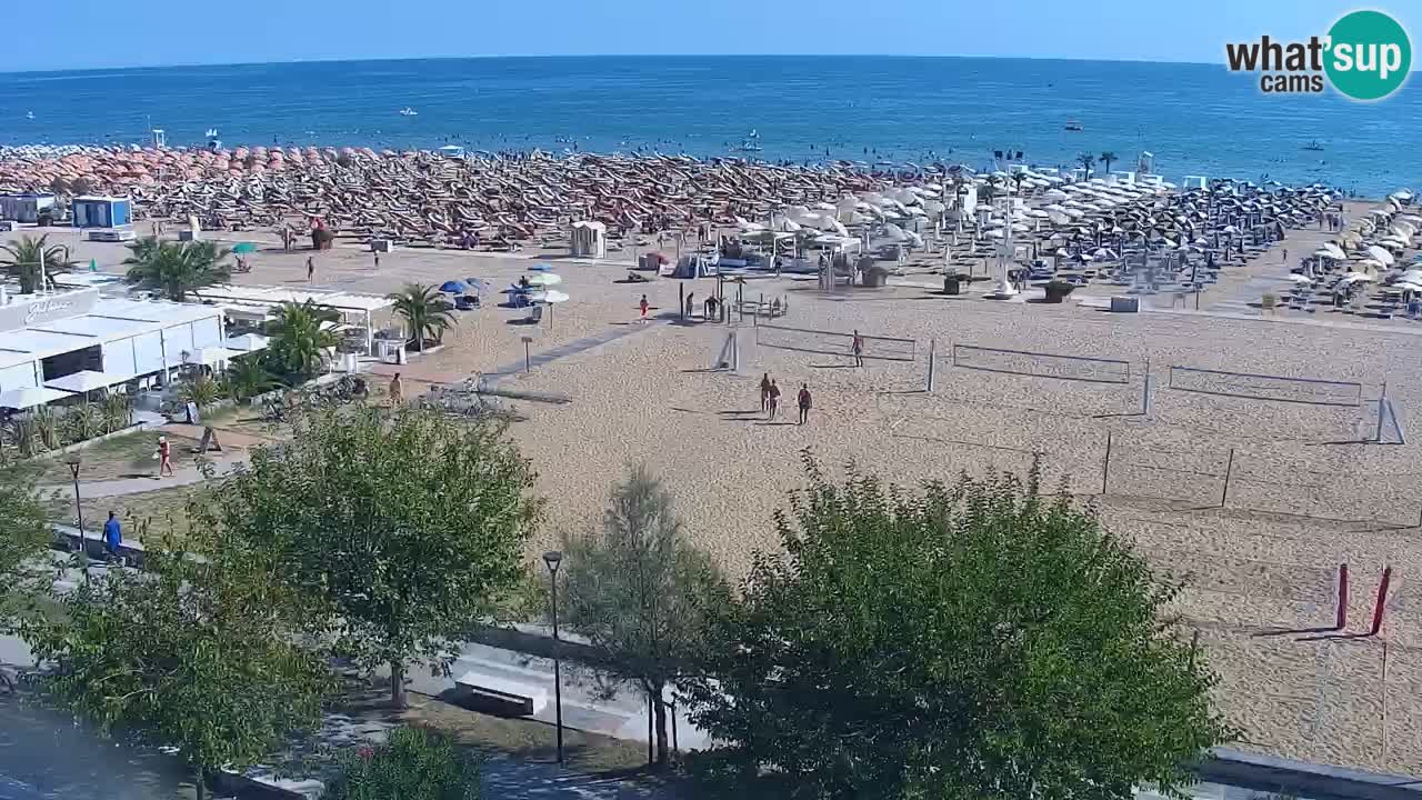 Web kamera Bibione plaža – pogled sa Ashanti ApartHotela