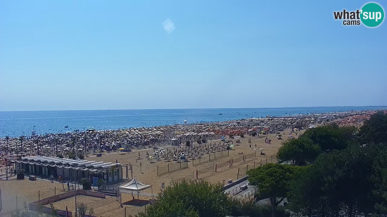 Web kamera Bibione plaža – pogled sa Ashanti ApartHotela