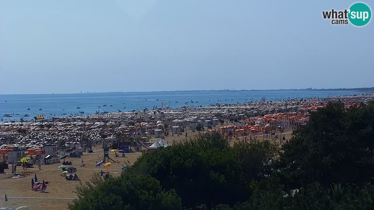 Webcam en vivo playa Bibione – vista desde Ashanti ApartHotel