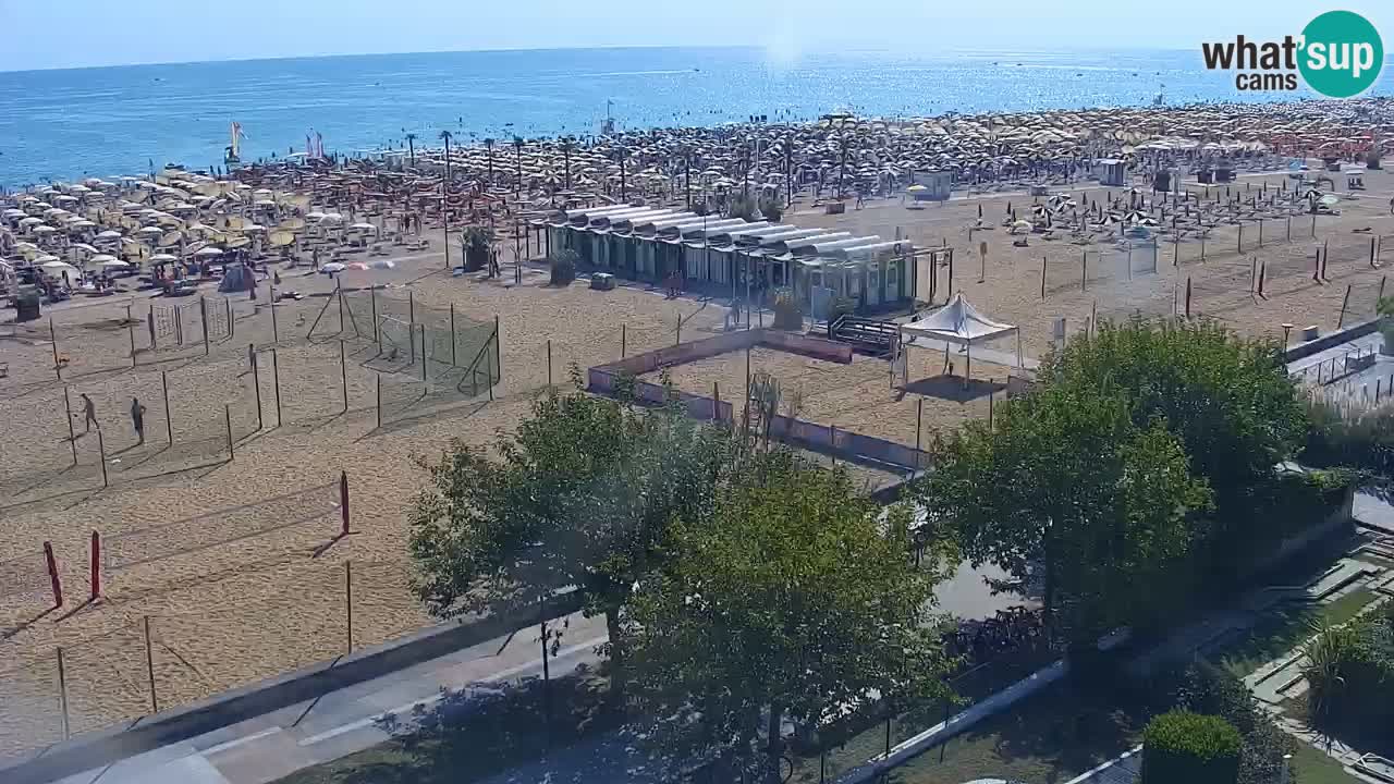 Web kamera Bibione plaža – pogled sa Ashanti ApartHotela