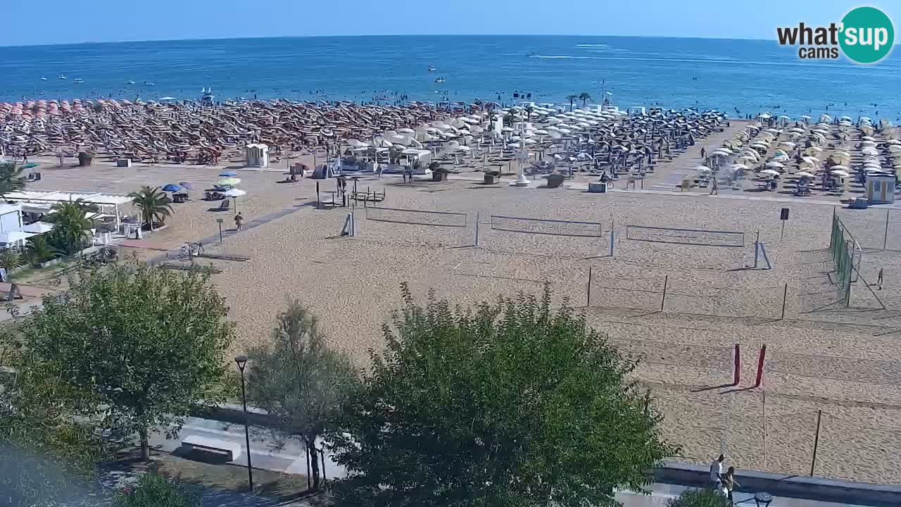 Webcam en vivo playa Bibione – vista desde Ashanti ApartHotel