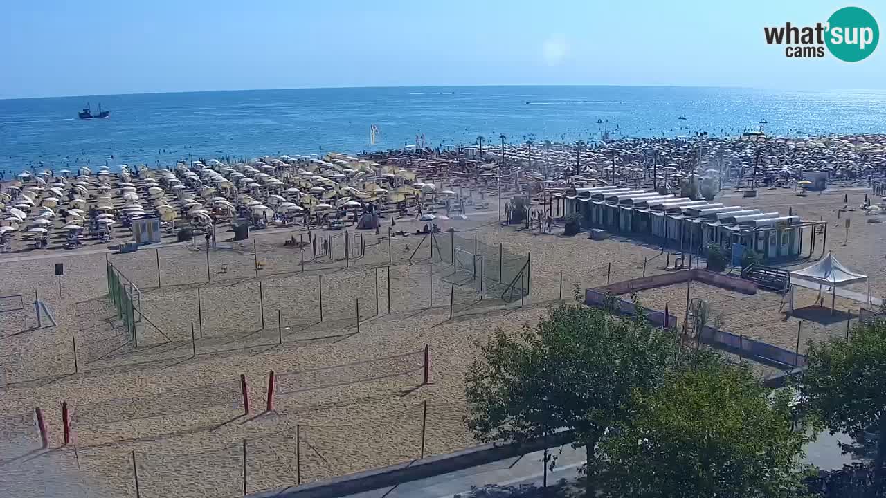 Web kamera Bibione plaža – pogled sa Ashanti ApartHotela