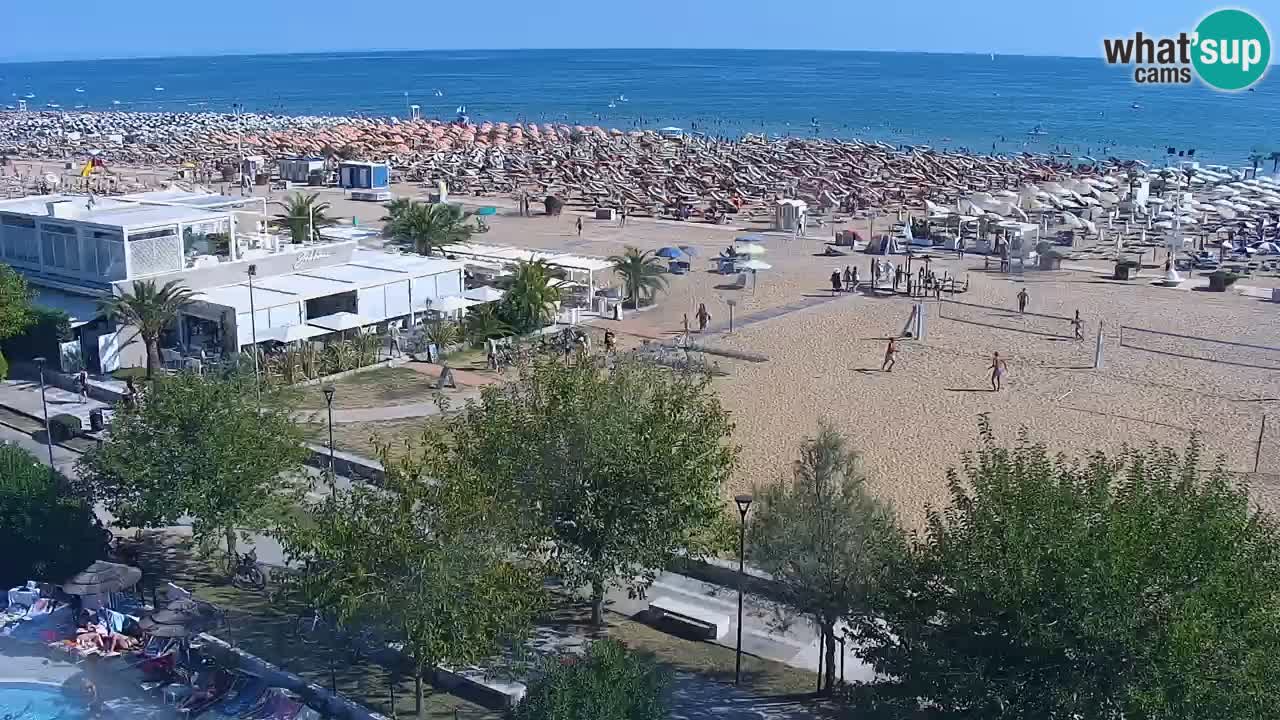 Webcam en vivo playa Bibione – vista desde Ashanti ApartHotel