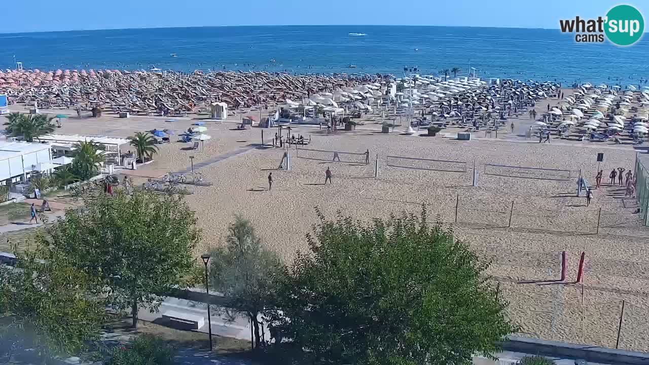 Web kamera Bibione plaža – pogled sa Ashanti ApartHotela