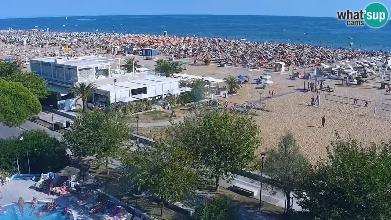 Web kamera Bibione plaža – pogled sa Ashanti ApartHotela