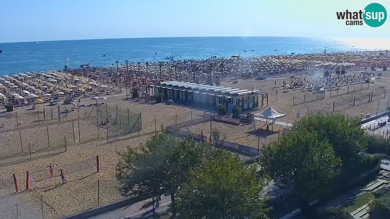 Web kamera Bibione plaža – pogled sa Ashanti ApartHotela