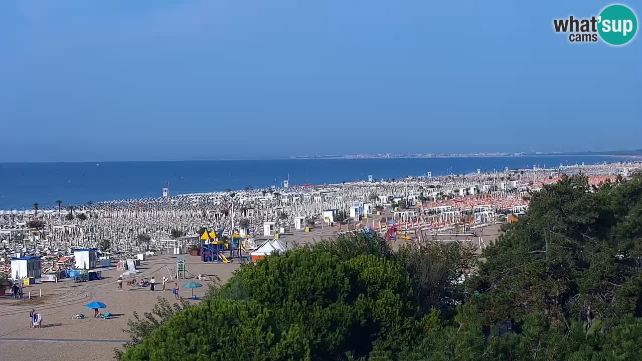 Webcam en vivo playa Bibione – vista desde Ashanti ApartHotel