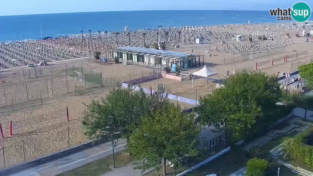 Webcam en vivo playa Bibione – vista desde Ashanti ApartHotel