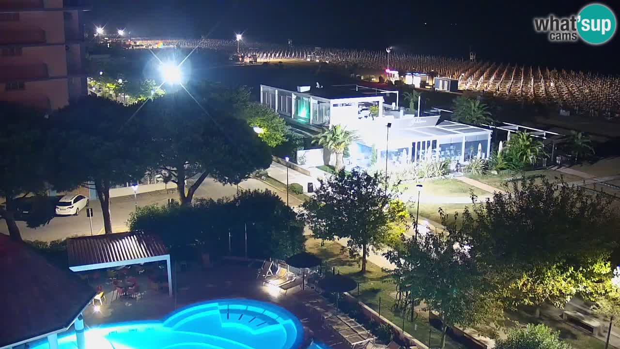 Web kamera Bibione plaža – pogled sa Ashanti ApartHotela