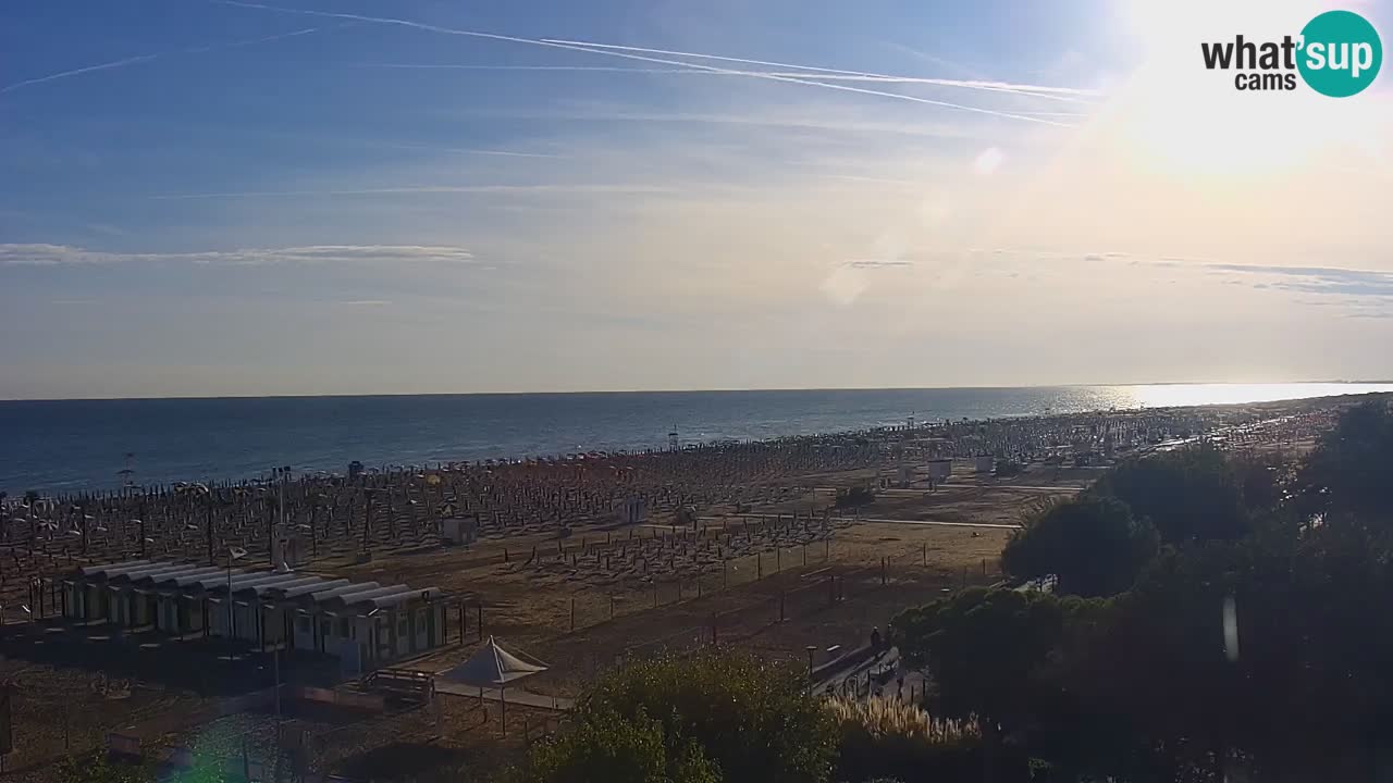 Webcam en direct plage de Bibione – vue depuis Ashanti ApartHotel