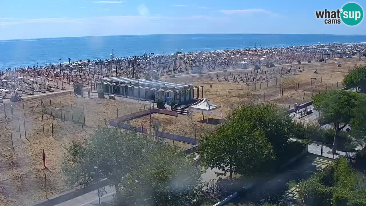 Webcam en direct plage de Bibione – vue depuis Ashanti ApartHotel