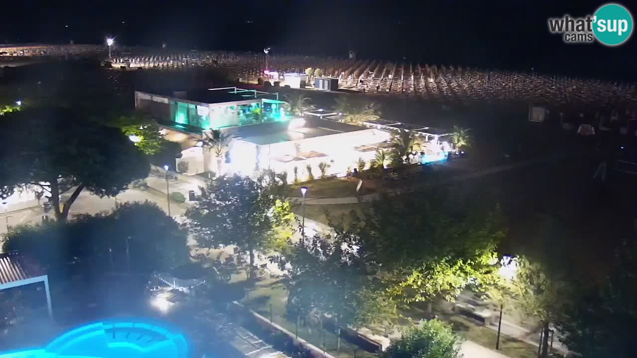 Webcam en vivo playa Bibione – vista desde Ashanti ApartHotel