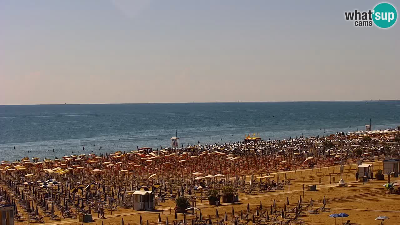 Spletna kamera Bibione plaža – pogled iz Ashanti ApartHotela
