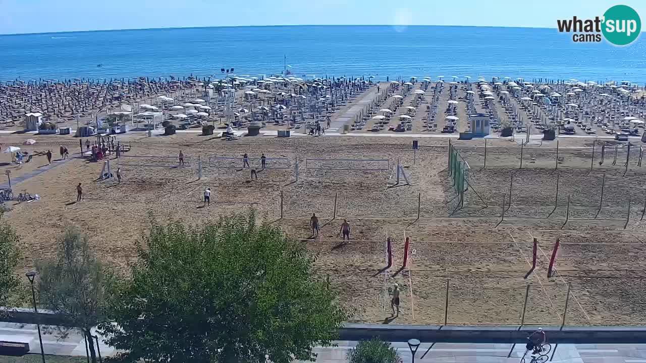 Webcam en vivo playa Bibione – vista desde Ashanti ApartHotel