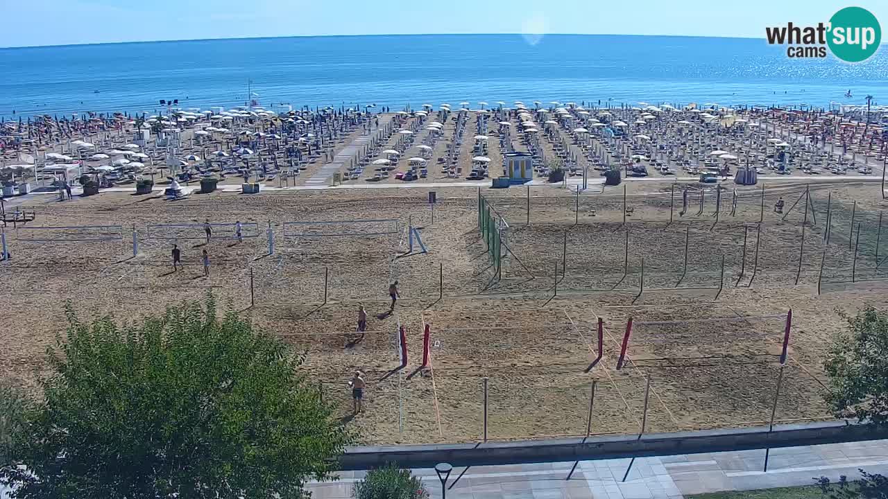 Webcam en direct plage de Bibione – vue depuis Ashanti ApartHotel
