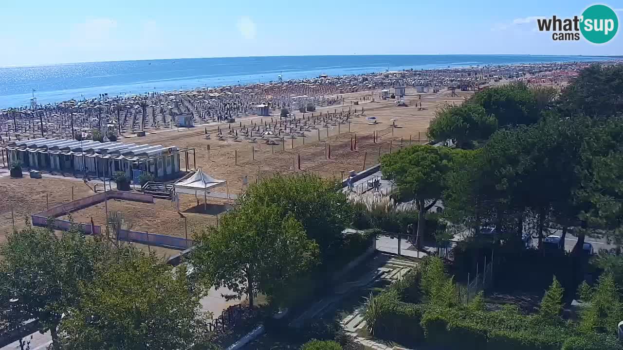 Webcam en vivo playa Bibione – vista desde Ashanti ApartHotel