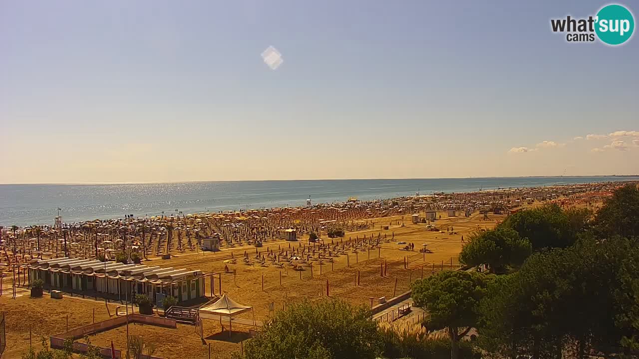 Web kamera Bibione plaža – pogled sa Ashanti ApartHotela
