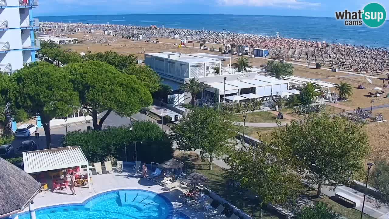 Web kamera Bibione plaža – pogled sa Ashanti ApartHotela