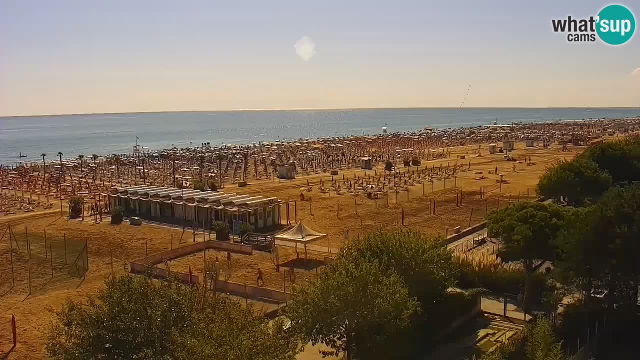 Webcam en direct plage de Bibione – vue depuis Ashanti ApartHotel