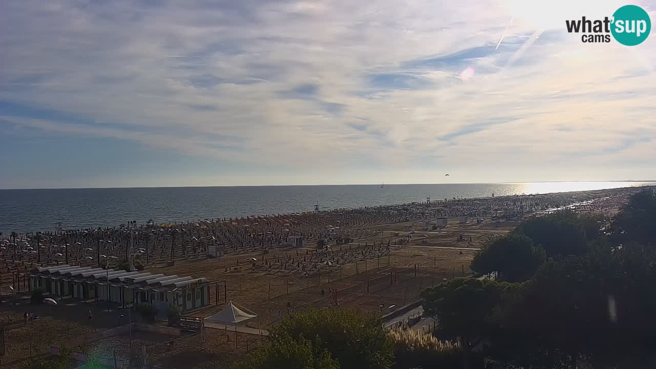 Webcam en direct plage de Bibione – vue depuis Ashanti ApartHotel