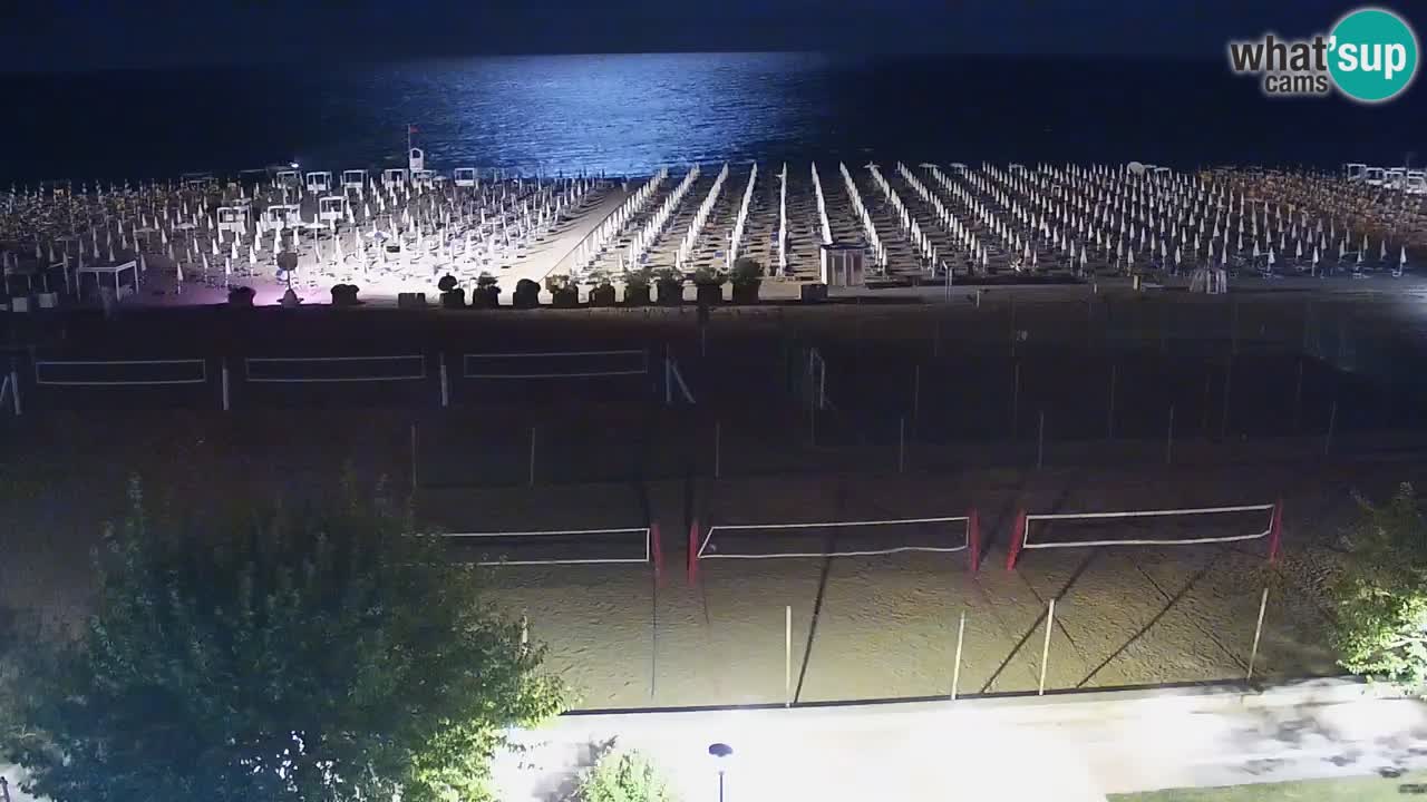 Webcam en vivo playa Bibione – vista desde Ashanti ApartHotel
