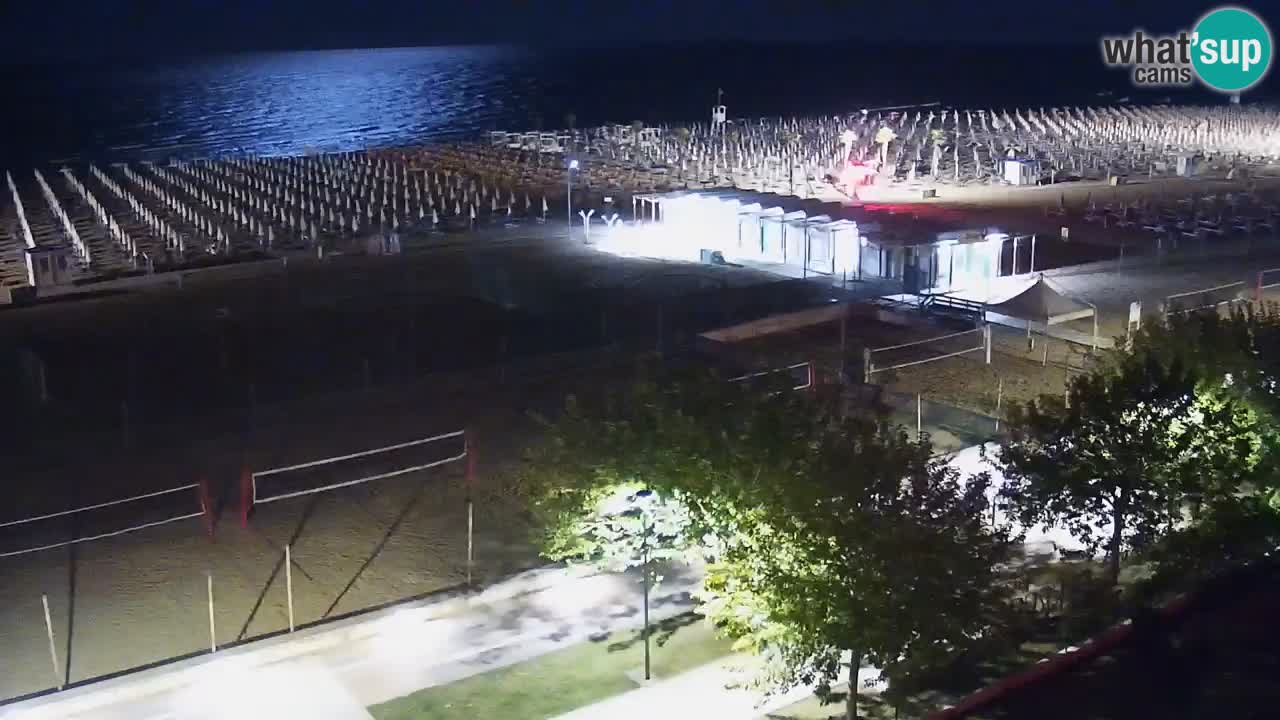 Webcam en vivo playa Bibione – vista desde Ashanti ApartHotel