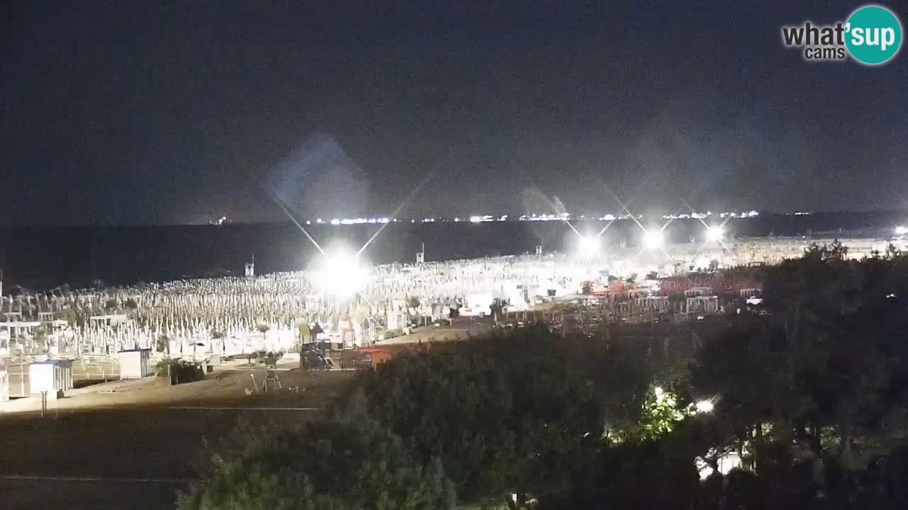 Webcam en direct plage de Bibione – vue depuis Ashanti ApartHotel