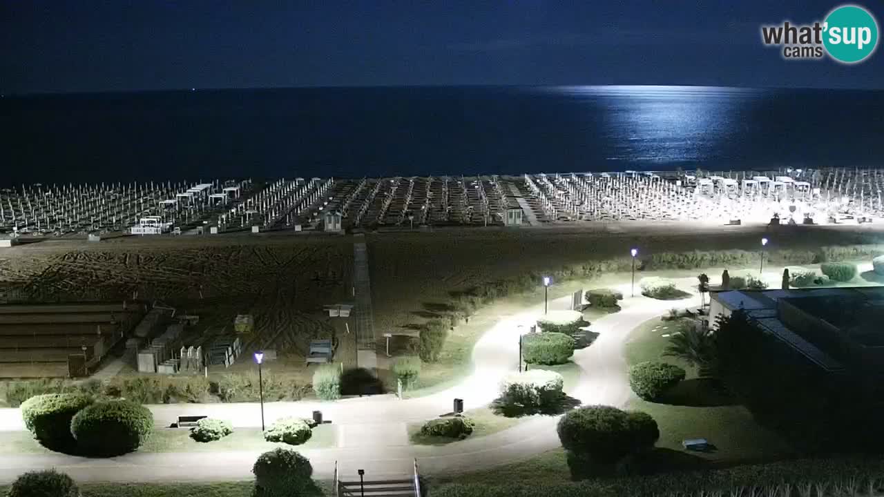 The beach of Bibione webcam – Italy