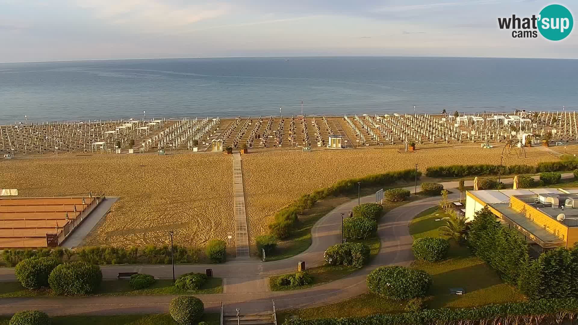 La spiaggia di Bibione webcam live e piazzale Zenit