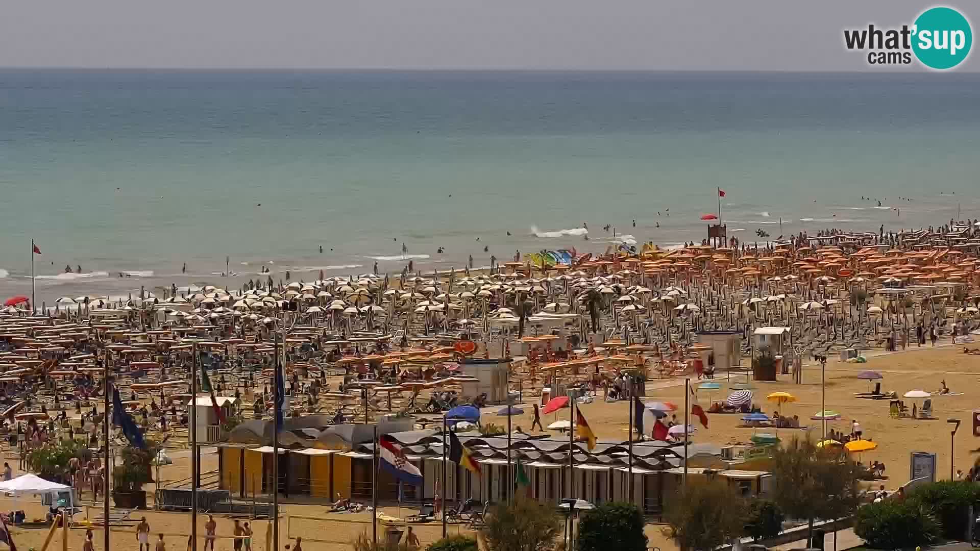 The beach of Bibione webcam – Italy