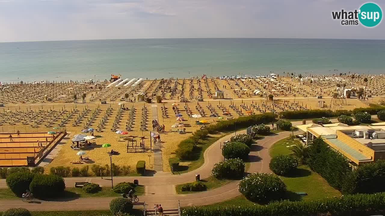 La camera en vivo de la playa de Bibione – Italia