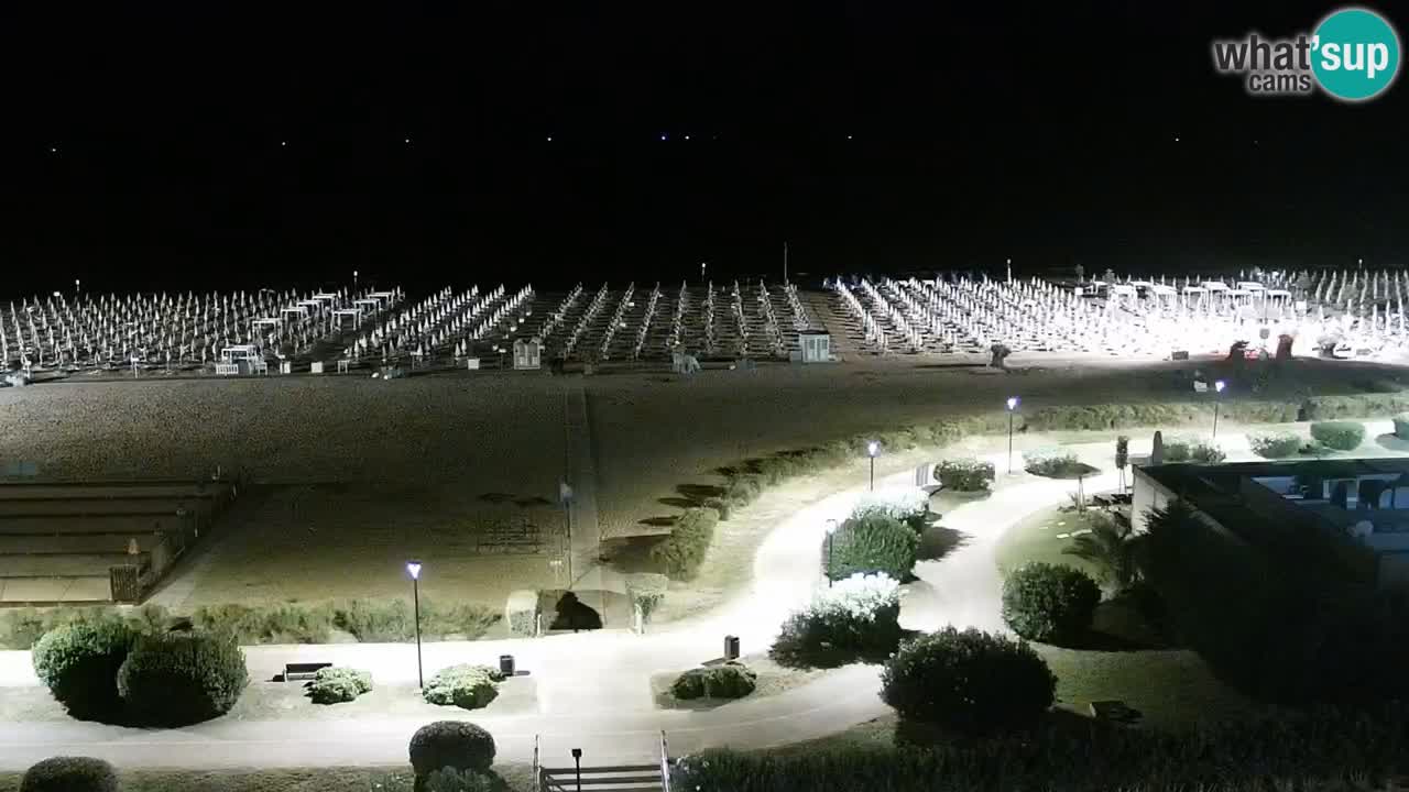 La spiaggia di Bibione webcam live e piazzale Zenit