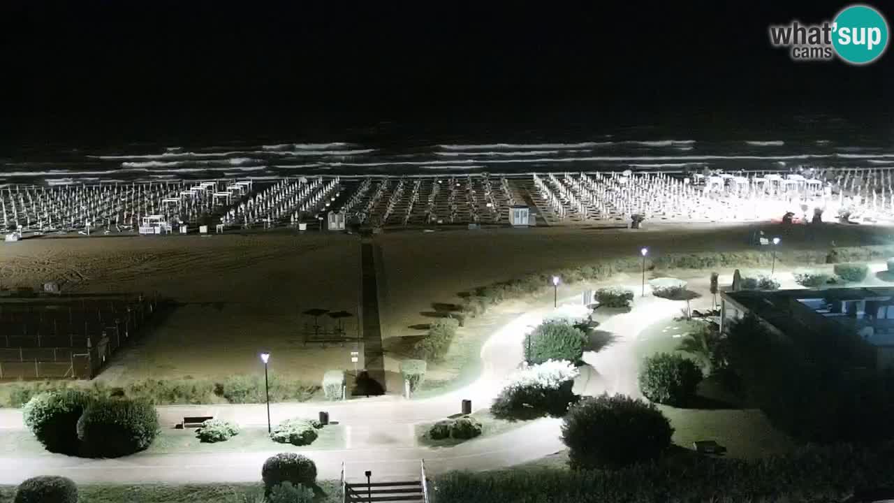 The beach of Bibione webcam – Italy