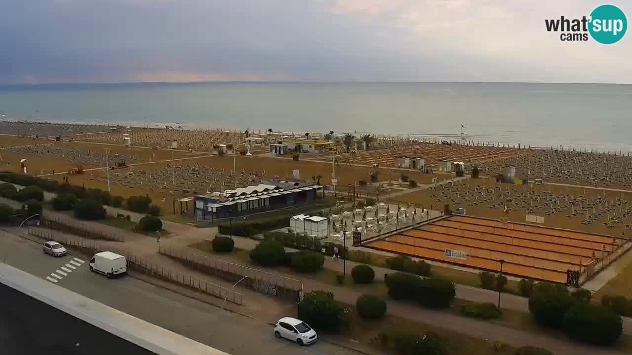 La camera en vivo de la playa de Bibione – Italia