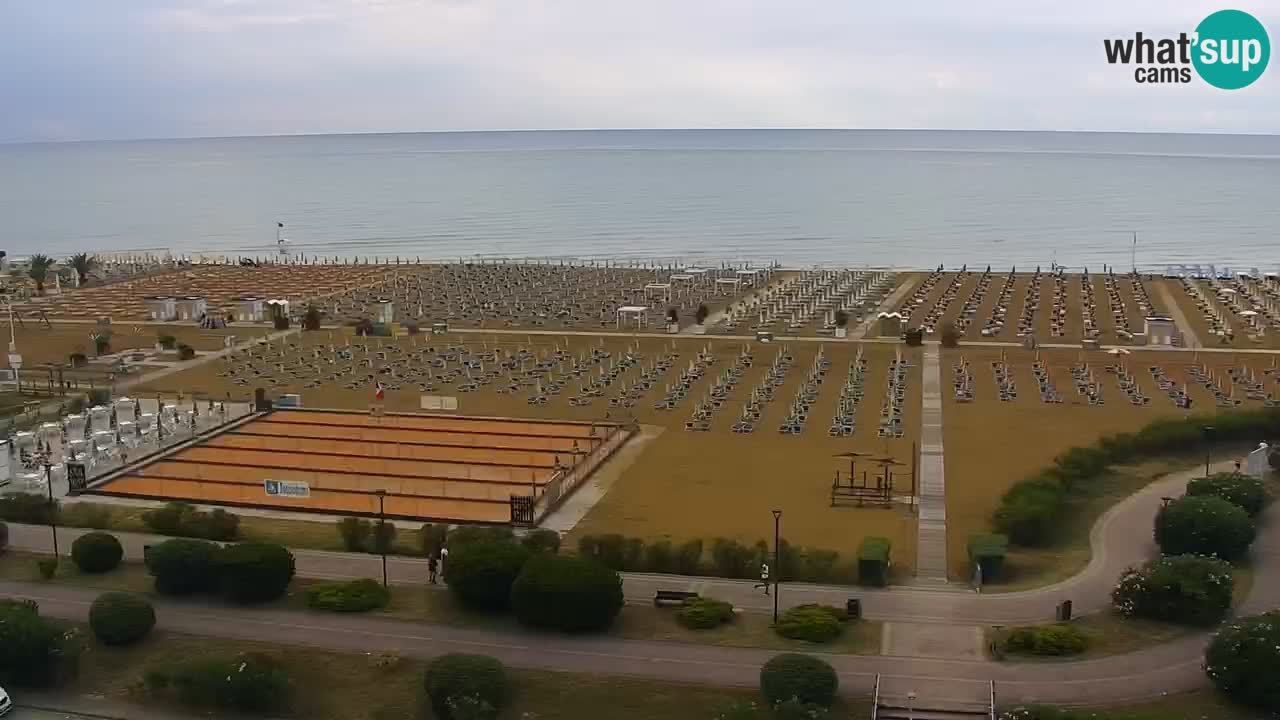 The beach of Bibione webcam – Italy