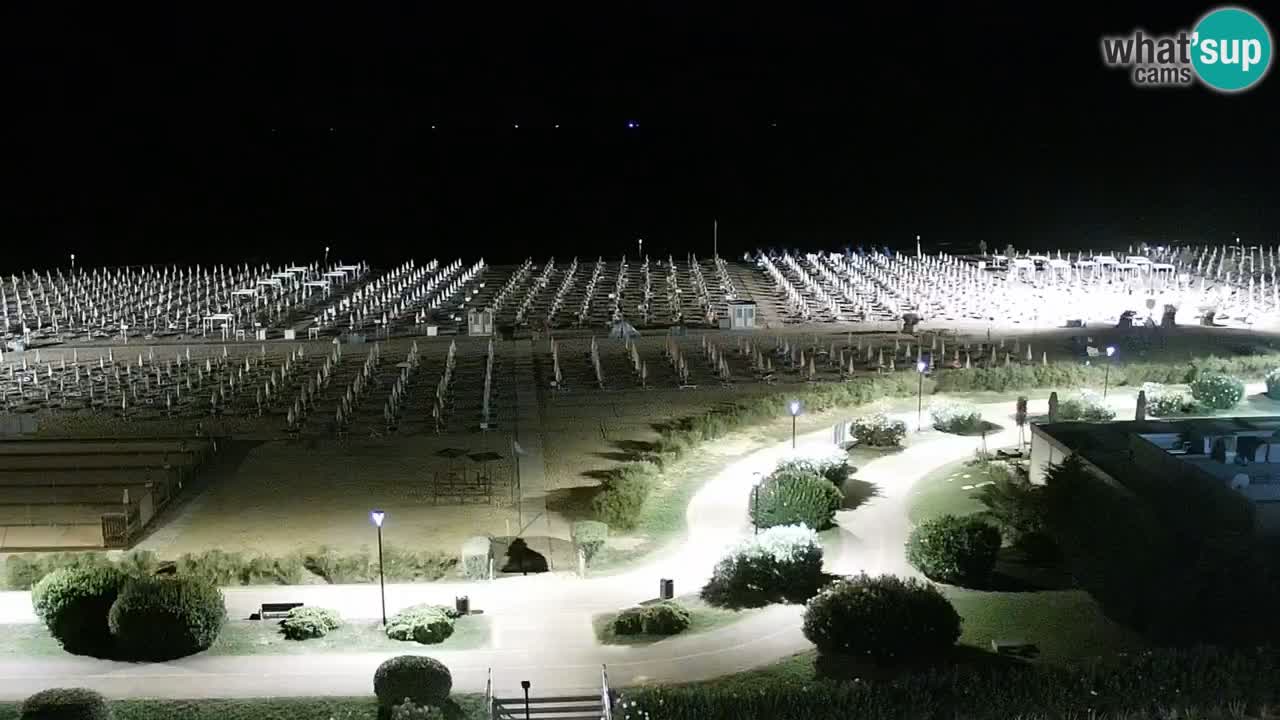 The beach of Bibione webcam – Italy