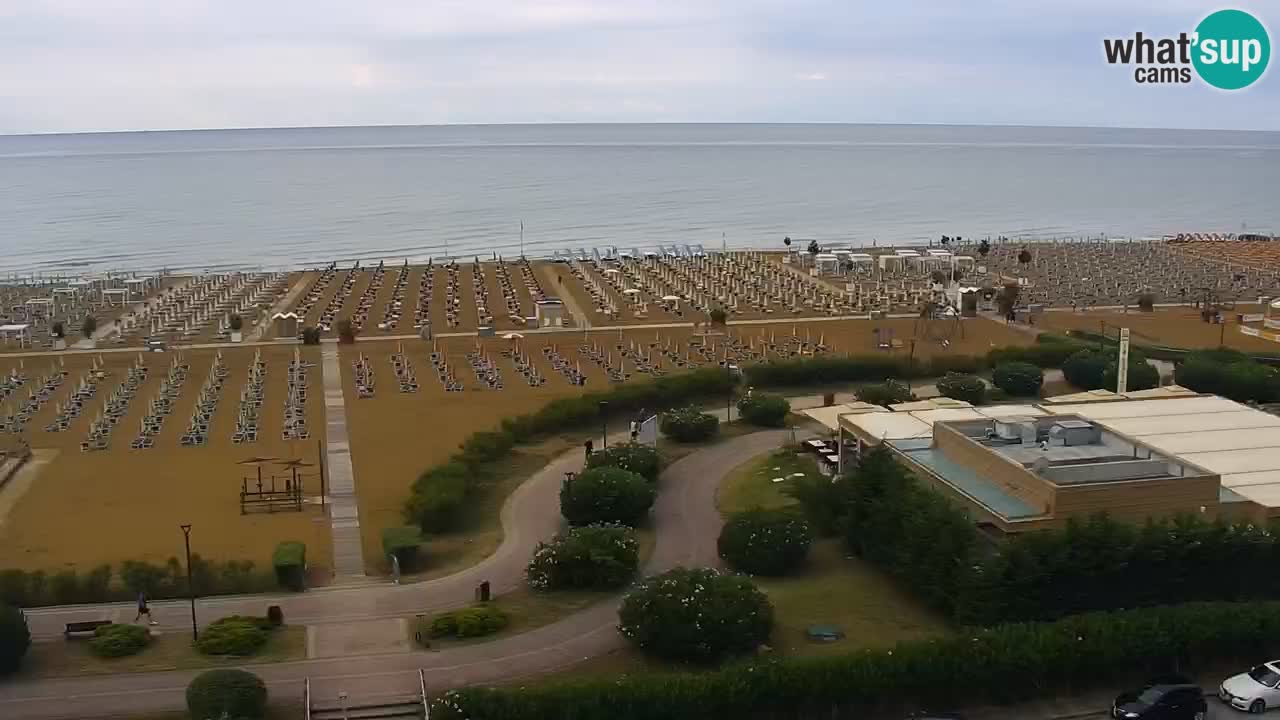 La spiaggia di Bibione webcam live e piazzale Zenit