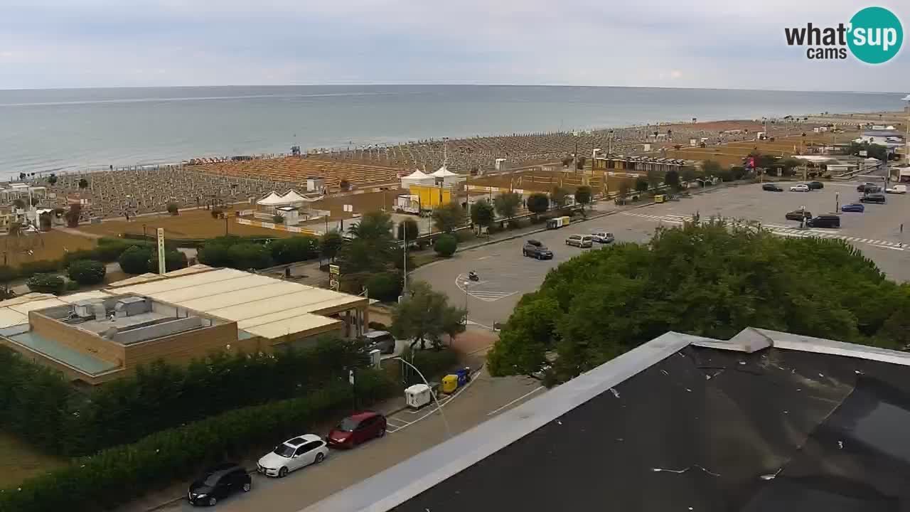 La spiaggia di Bibione webcam live e piazzale Zenit