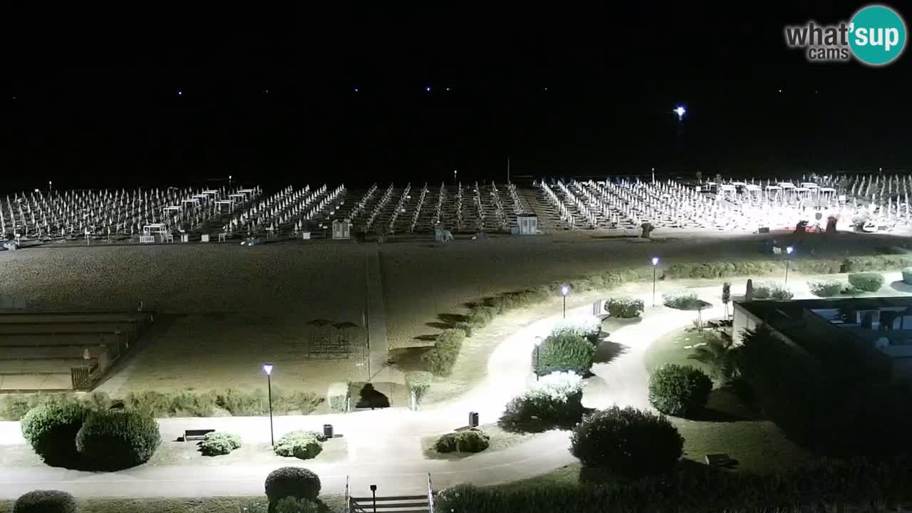 The beach of Bibione webcam – Italy