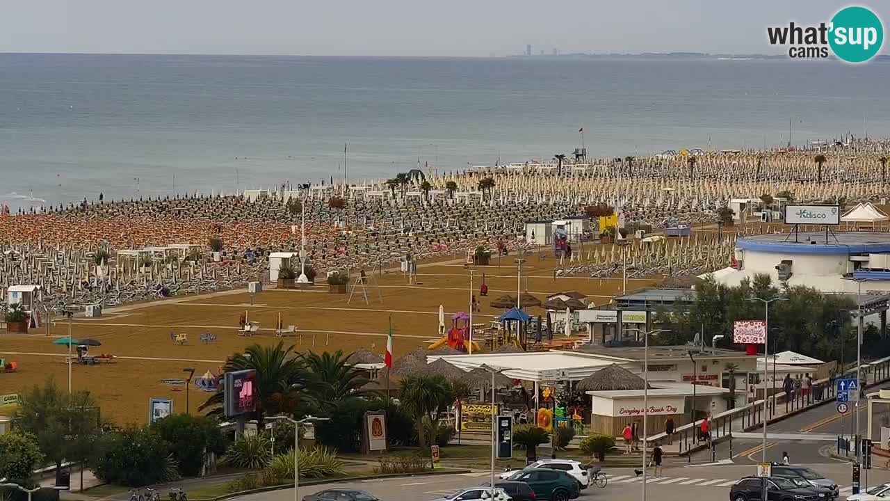 La spiaggia di Bibione webcam live e piazzale Zenit