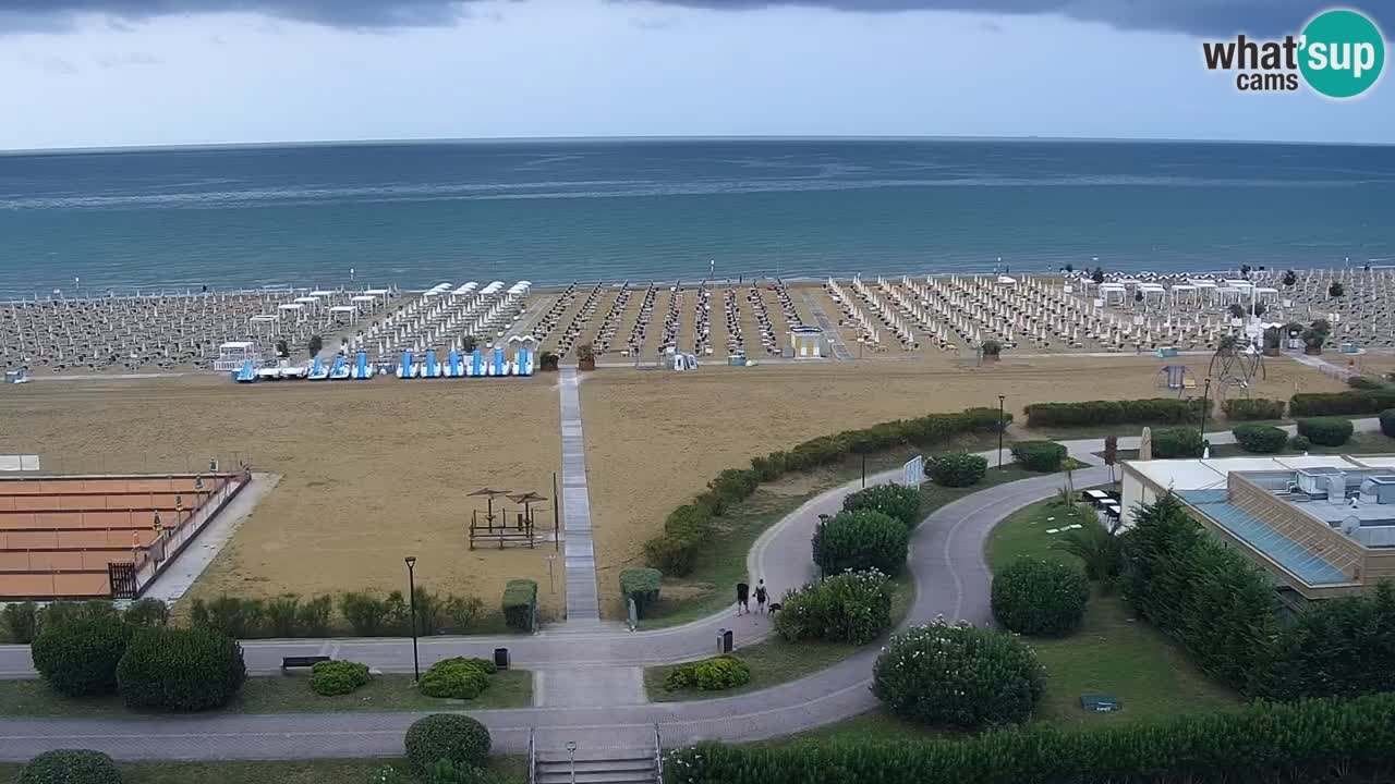 The beach of Bibione webcam – Italy