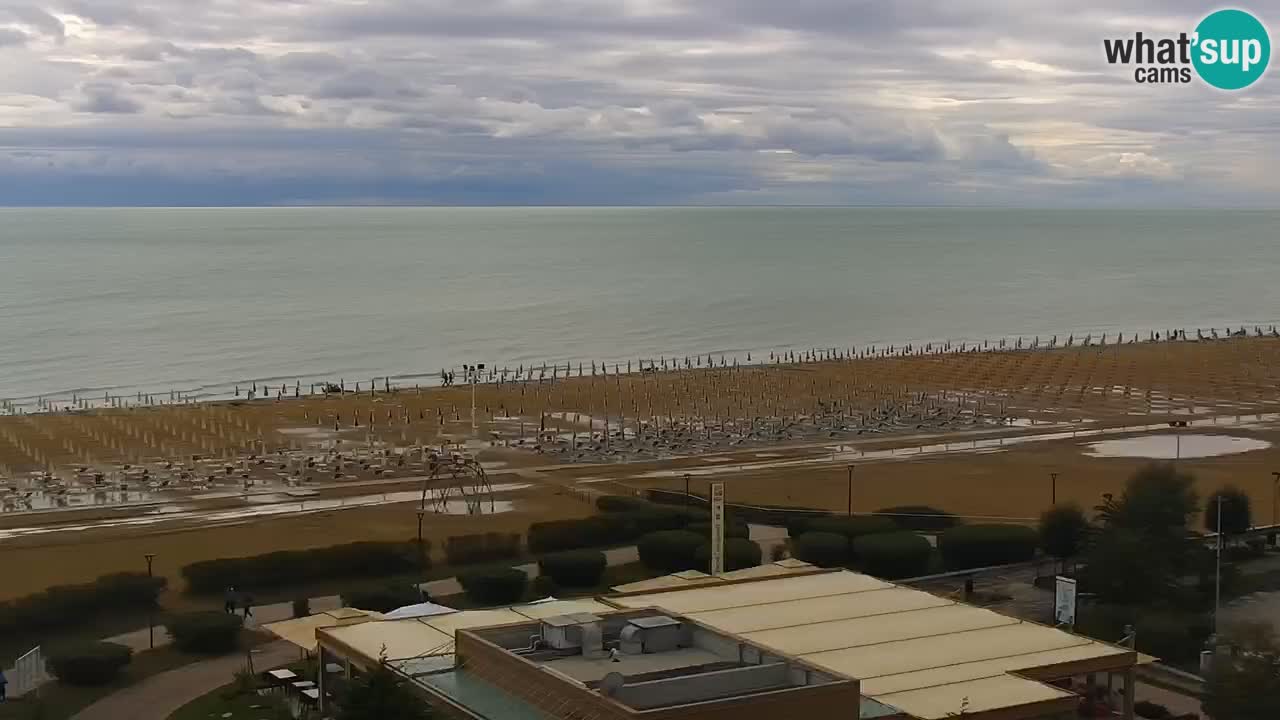 The beach of Bibione webcam – Italy