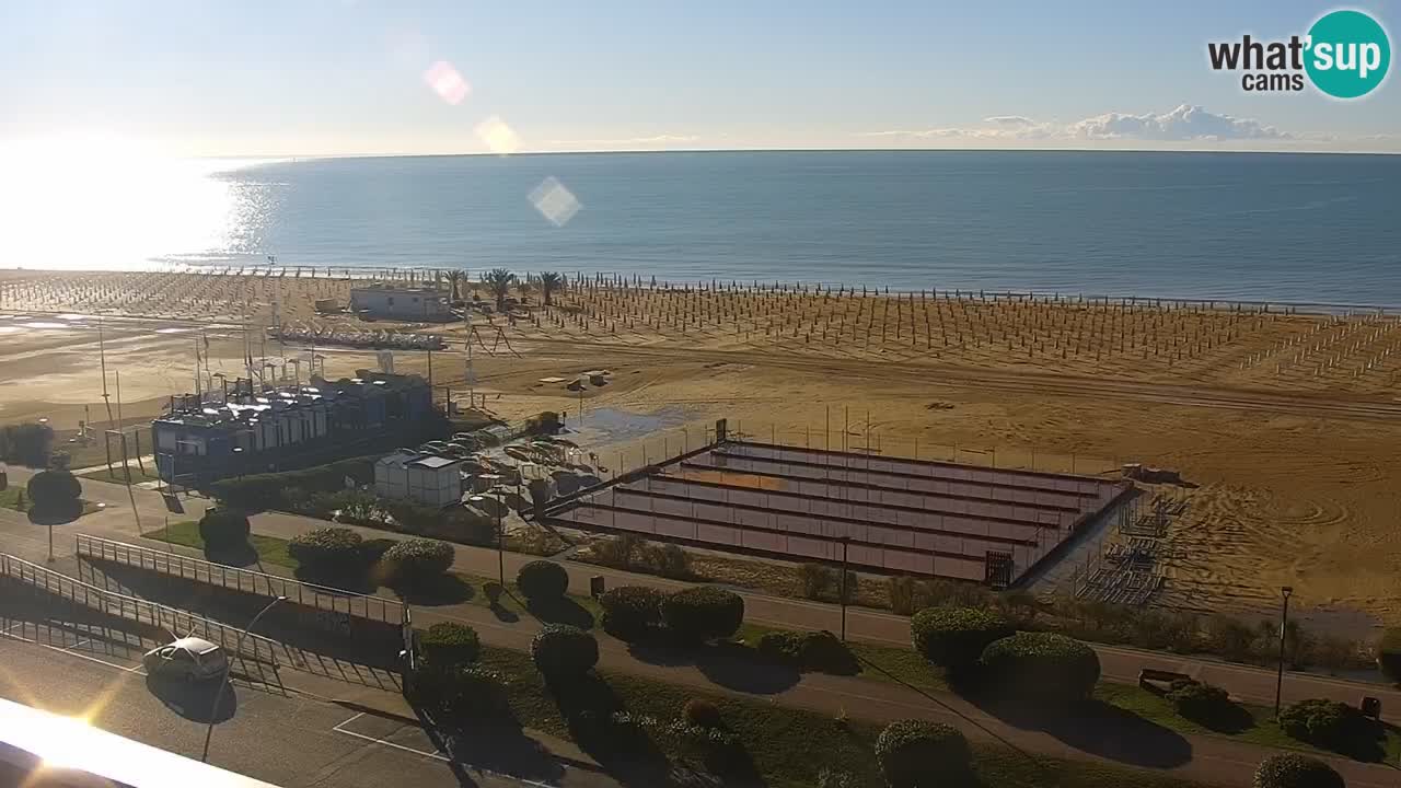 The beach of Bibione webcam – Italy