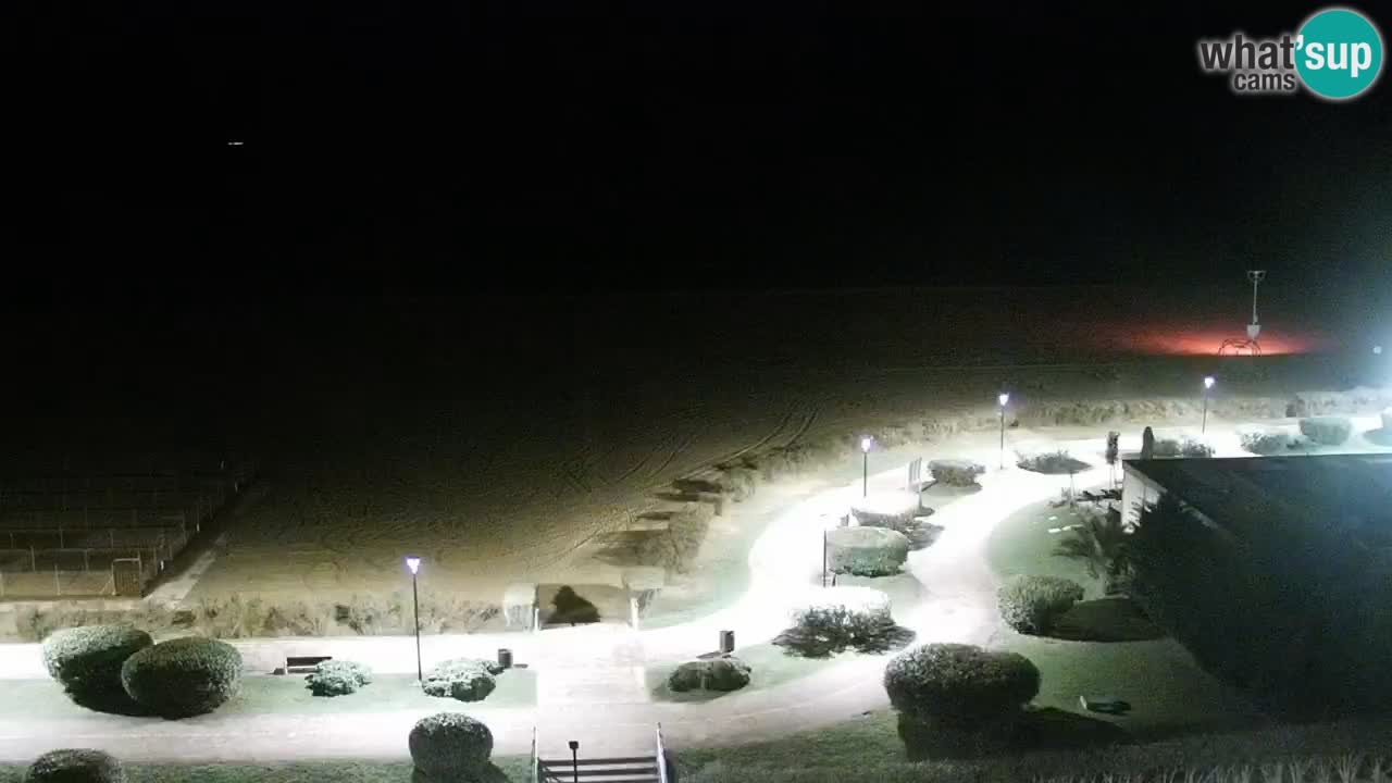 The beach of Bibione webcam – Italy