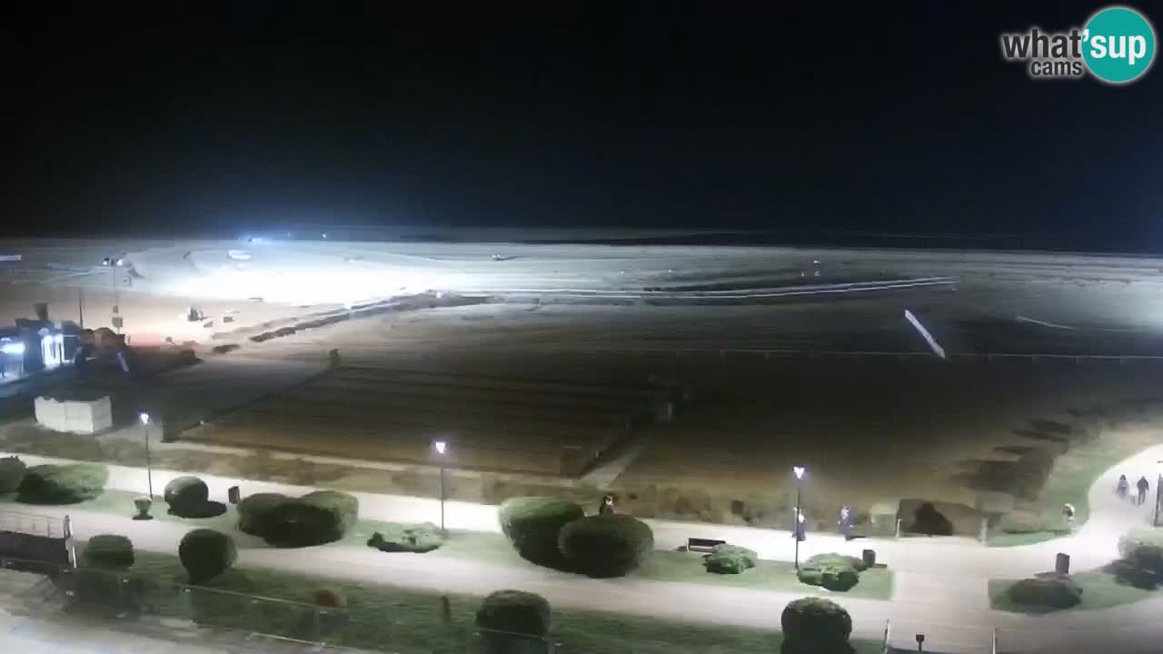 La spiaggia di Bibione webcam live e piazzale Zenit